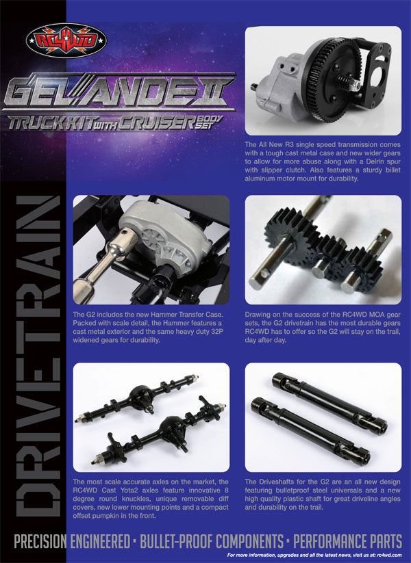 RC4WD 1/10 ゲレンデII トラック/クルーザー組立キット Z-K0051